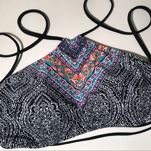 NWT O’RAGEOUS Multi Halter Swim Boho Beach Top M - Picture 8 of 8